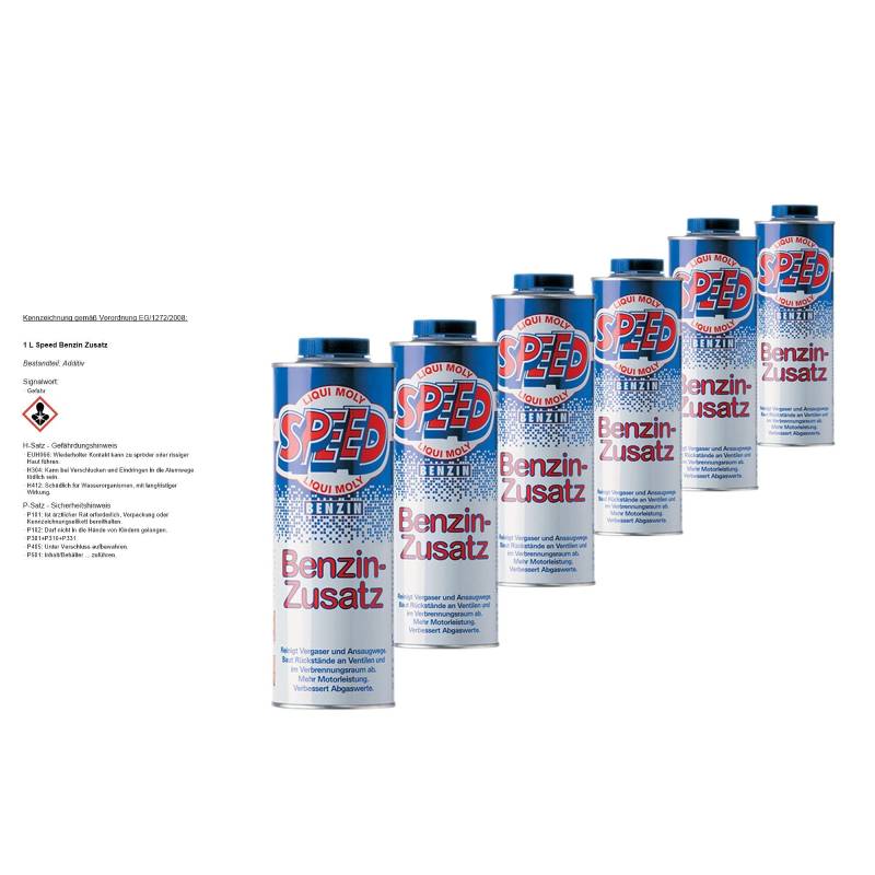 Liqui Moly 5105 Speed Benzin Zusatz, 6 x 1L von Liqui Moly