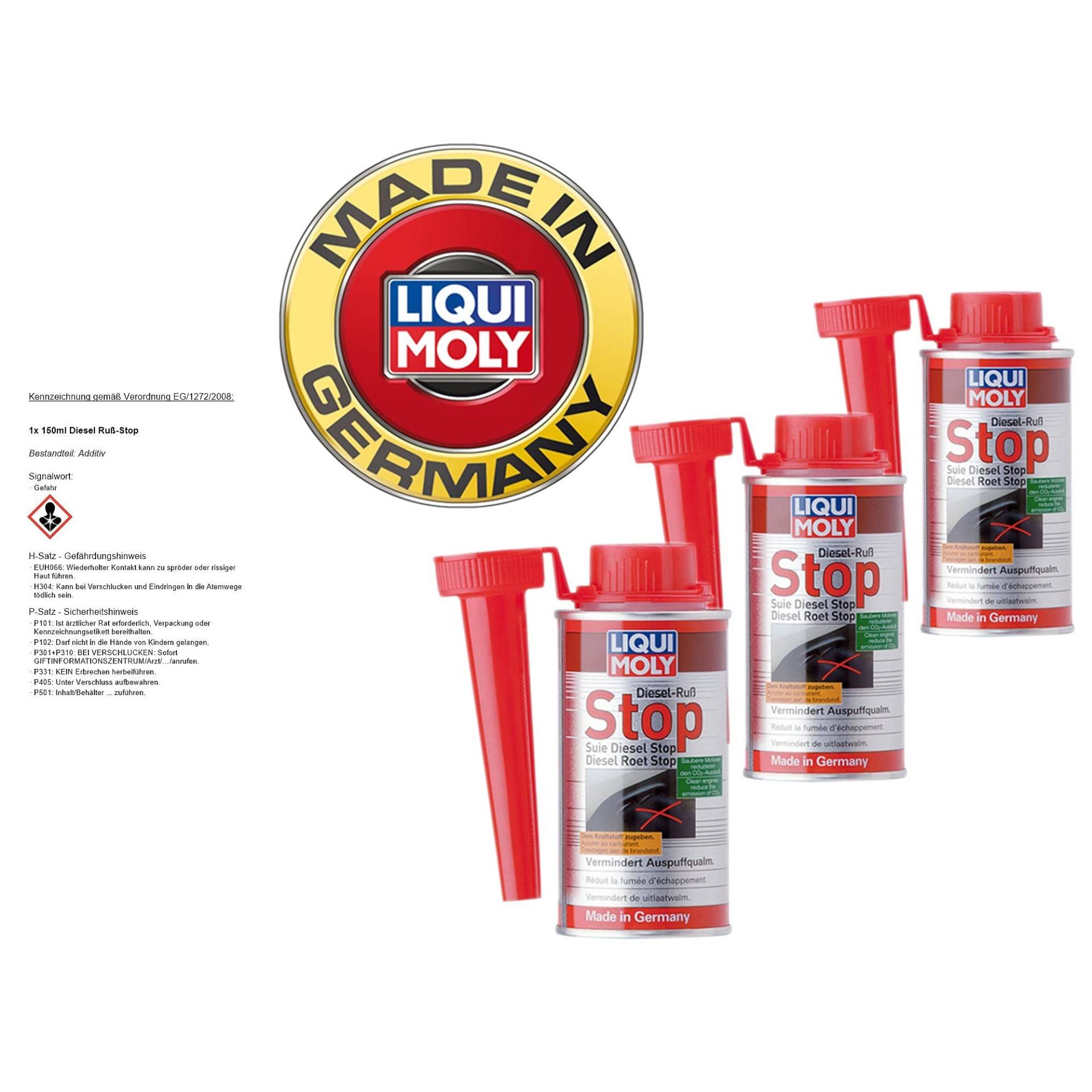 Liqui Moly 5180 Diesel Ruß-Stop, 3 x 150 ml von Liqui Moly