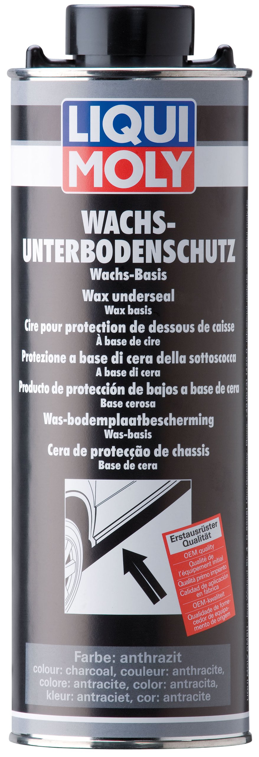 LIQUI MOLY Wachsunterbodenschutz anthrazit/schwarz | 1 L | Karosserieschutz | Unterbodenschutz | Art.-Nr.: 6102 von Liqui Moly