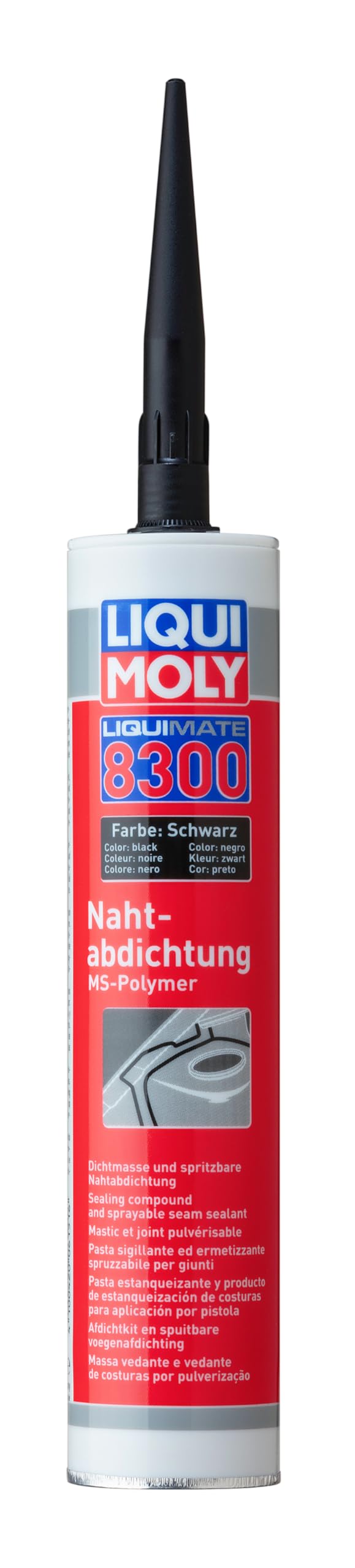 LIQUI MOLY Liquimate 8300 Nahtabdichtung schwarz | 310 ml | Karosserieschutz | Dichtstoff | Unterbodenschutz | Art.-Nr.: 6151, farblos von Liqui Moly