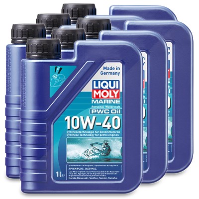 Liqui Moly 6x 1 L Marine PWC Oil 10W-40 [Hersteller-Nr. 25076] von Liqui Moly