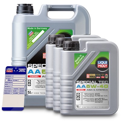 Liqui Moly 8 L Special Tec AA 5W-40 Diesel + Ölwechsel-Anhänger [Hersteller-Nr. 21332] von Liqui Moly