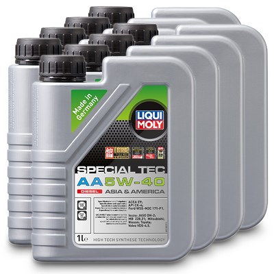 Liqui Moly 8x 1 L Special Tec AA 5W-40 Diesel [Hersteller-Nr. 21330] von Liqui Moly