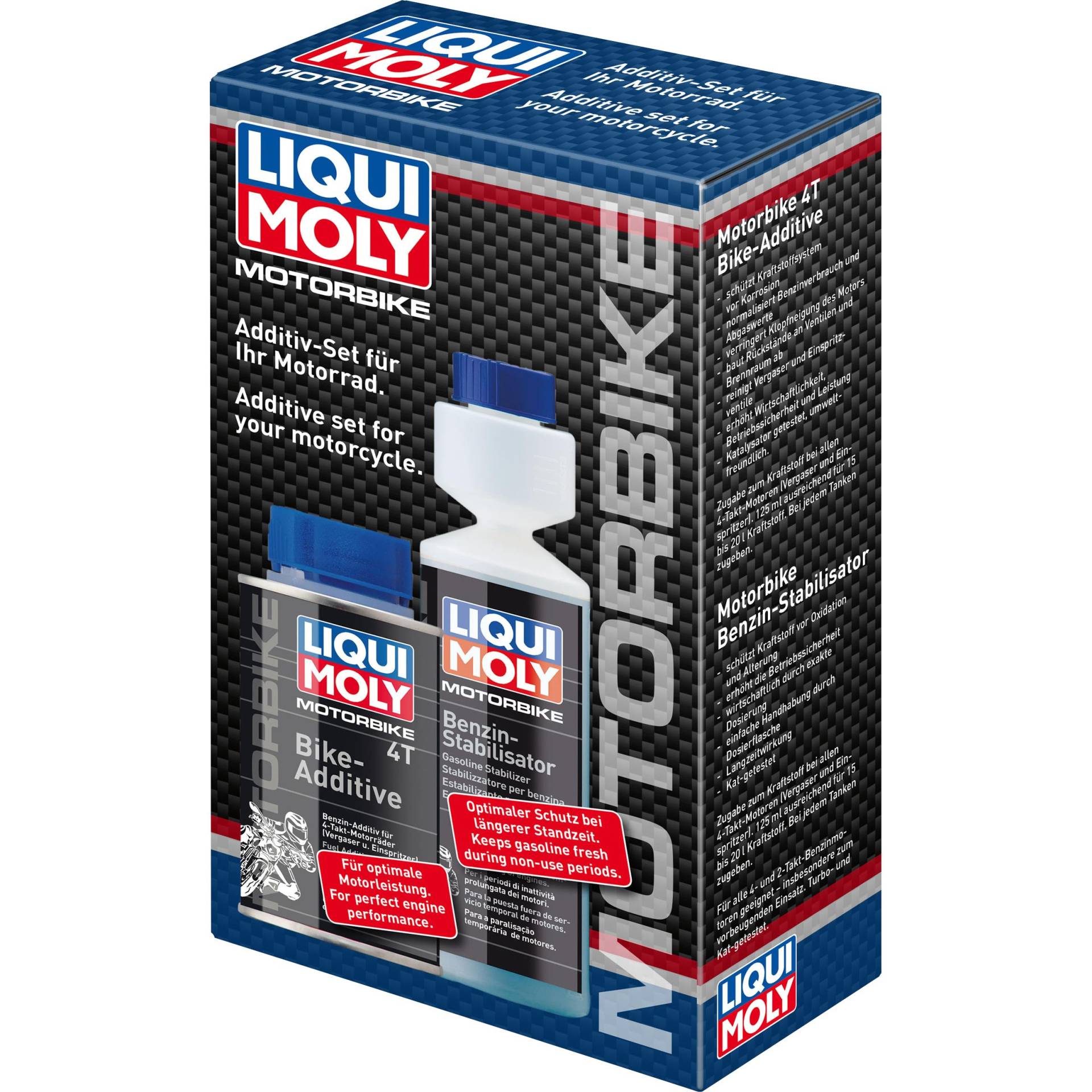 Liqui Moly Bike Additiv 4T 125ml+Benzin-Stabilisator 250ml von Liqui Moly