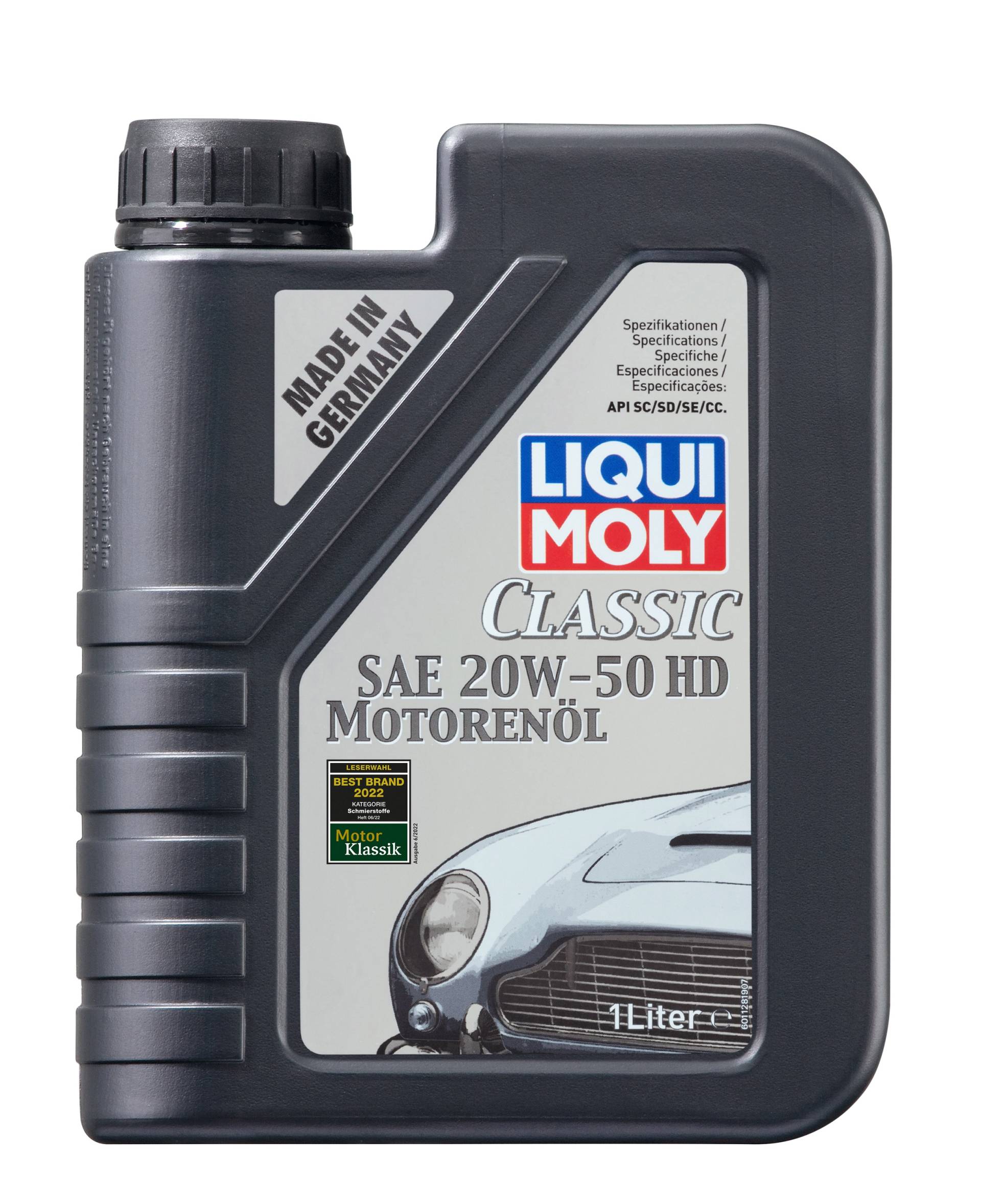Liqui Moly Classic SAE 20W-50 HD Motoröl, 1 Liter von Liqui Moly