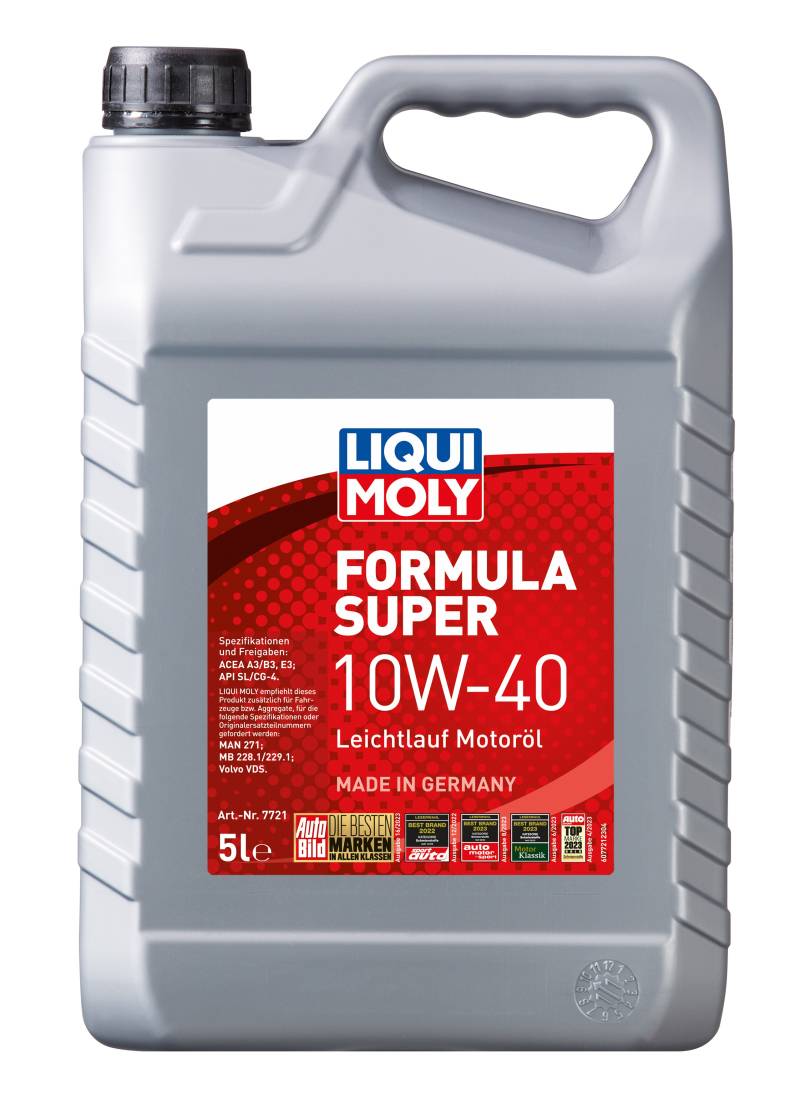 Liqui Moly Formula Super 10W-40 Motoröl , 5 Liter von Liqui Moly