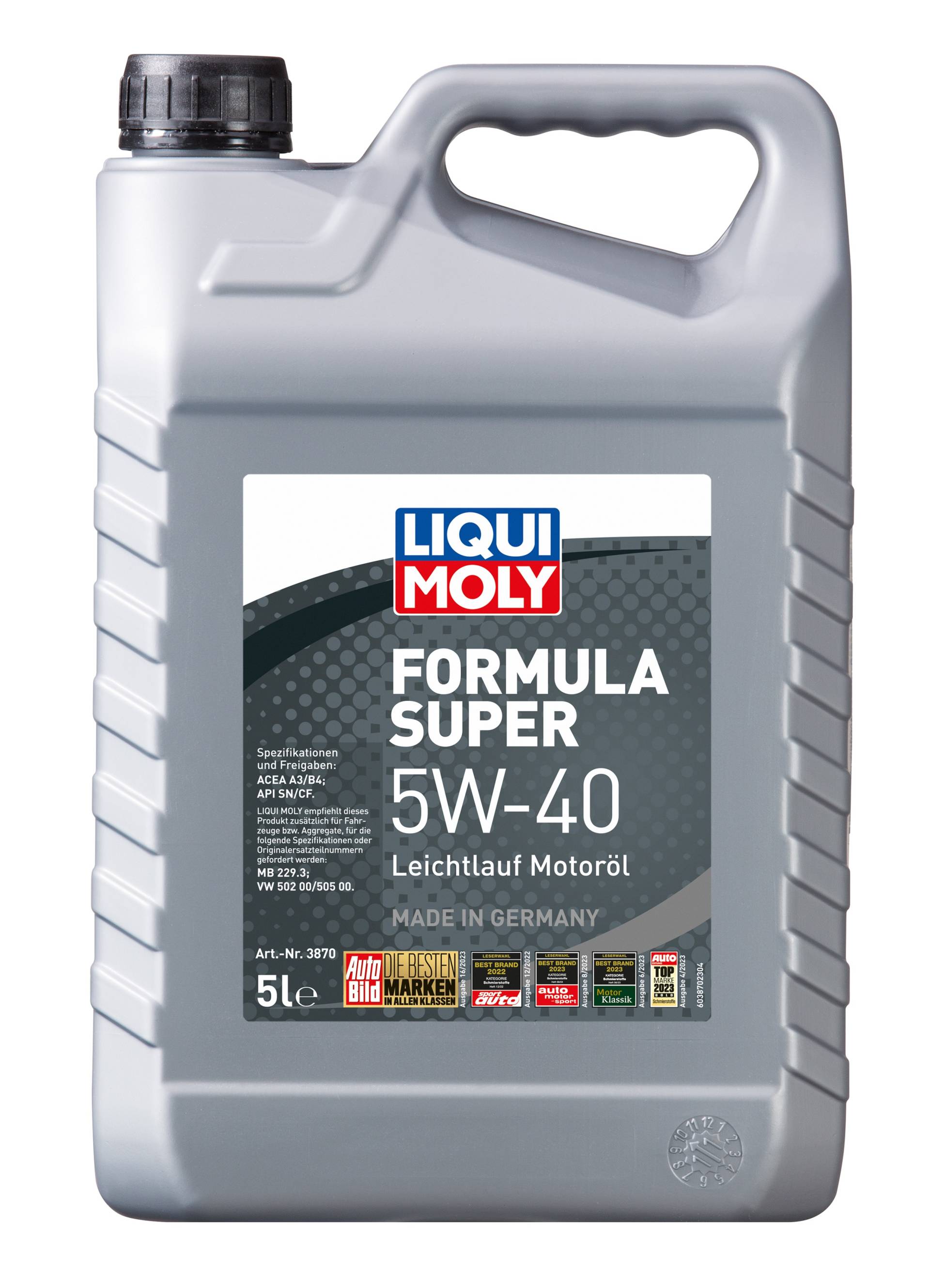 Liqui Moly Formula Super SAE 5W-40 Motoröl , 5 Liter von Liqui Moly