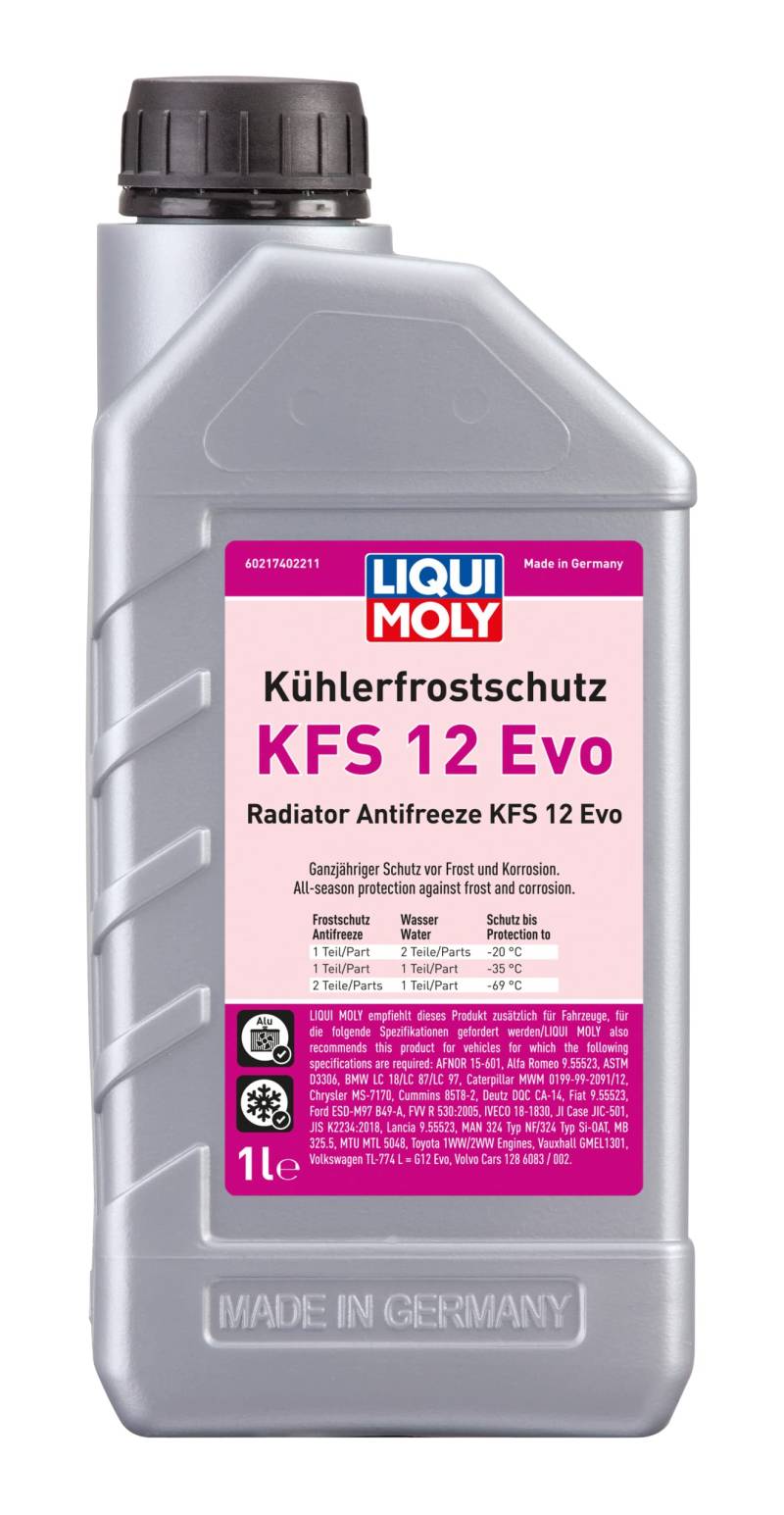 LIQUI MOLY Kühlerfrostschutz KFS 12 Evo | 1 L | Kühlerschutz | Art.-Nr. 21740, farblos von Liqui Moly