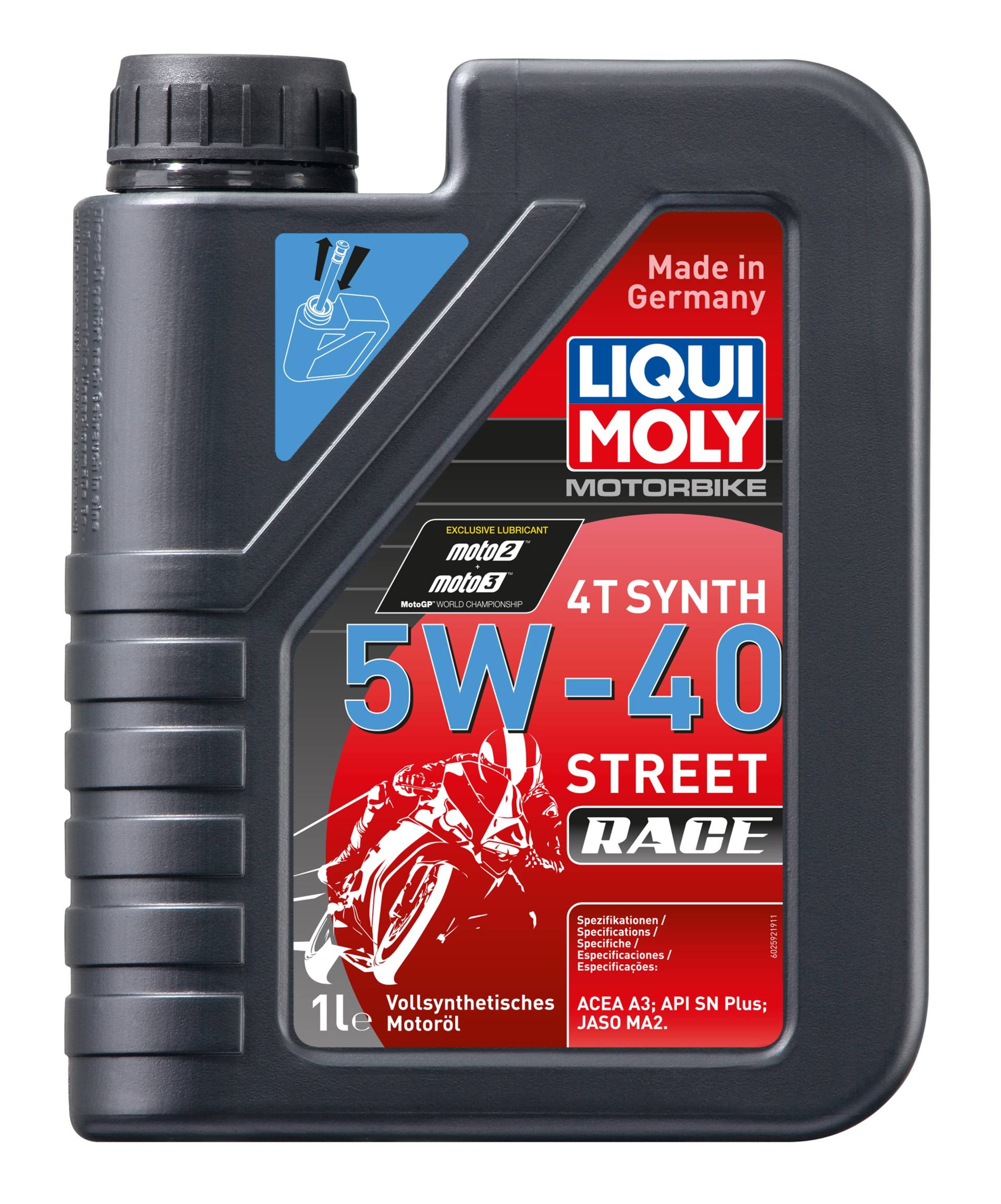 Liqui Moly Motorbike 4T Synth 5W-40 Street Race Motoröl, 1 l von Liqui Moly