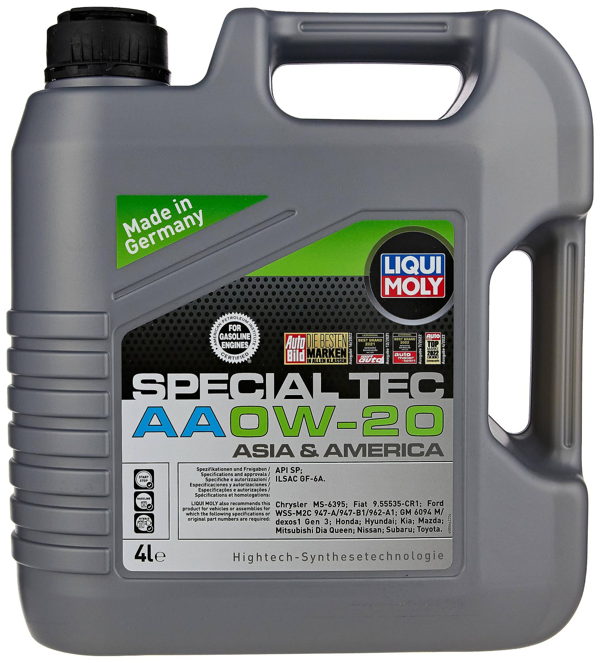 Liqui Moly Motoröl 0W-20 4L Special Tec Aa Api Sp Ilsac Gf-6A Motorenöl von Liqui Moly