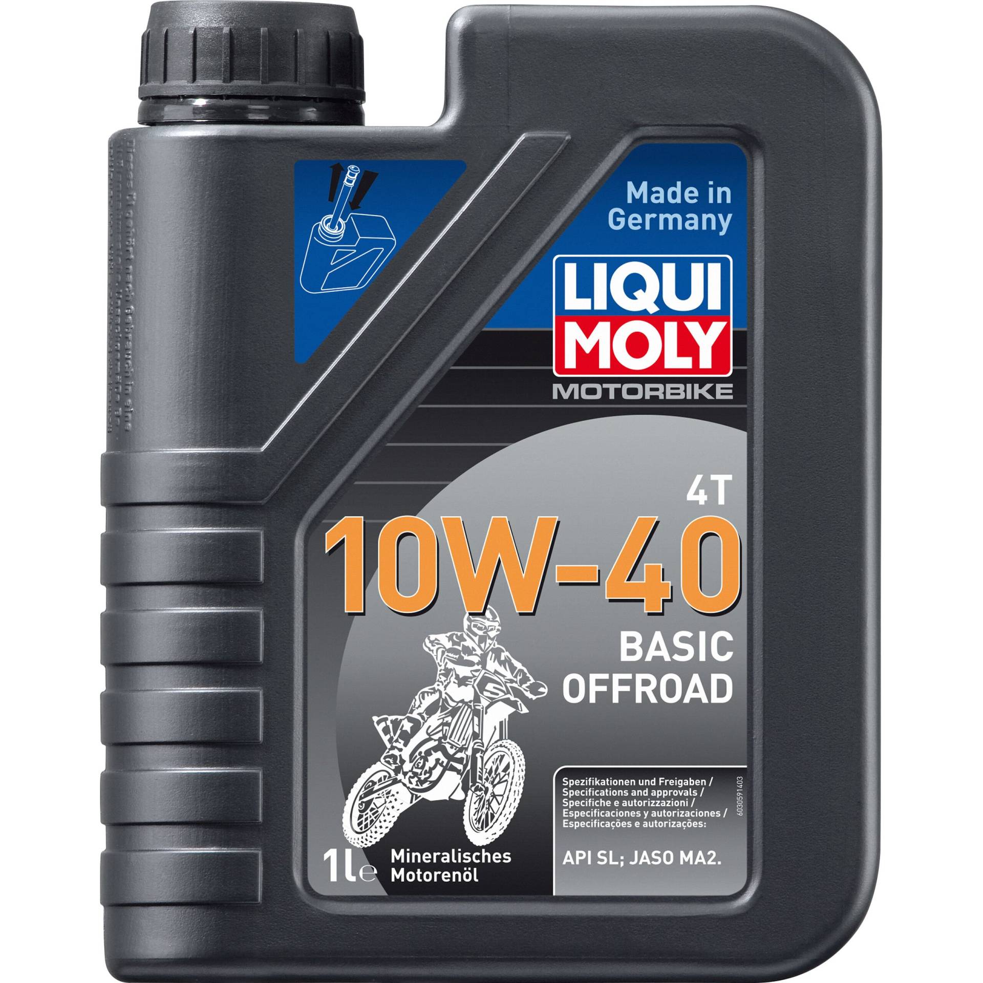 Liqui Moly Motoröl Motorbike 4T 10W-40 Basic Offroad 1 Liter von Liqui Moly