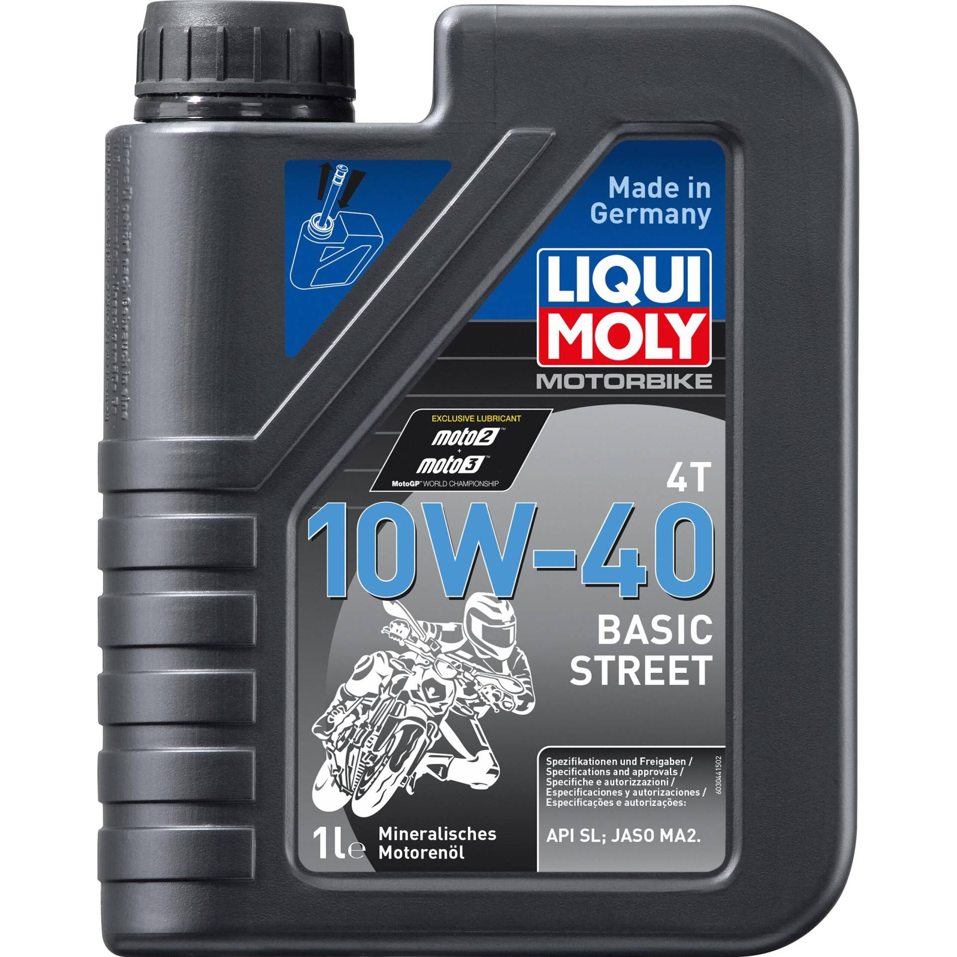 Liqui Moly Motoröl Motorbike 4T 10W-40 Basic Street 1 Liter von Liqui Moly