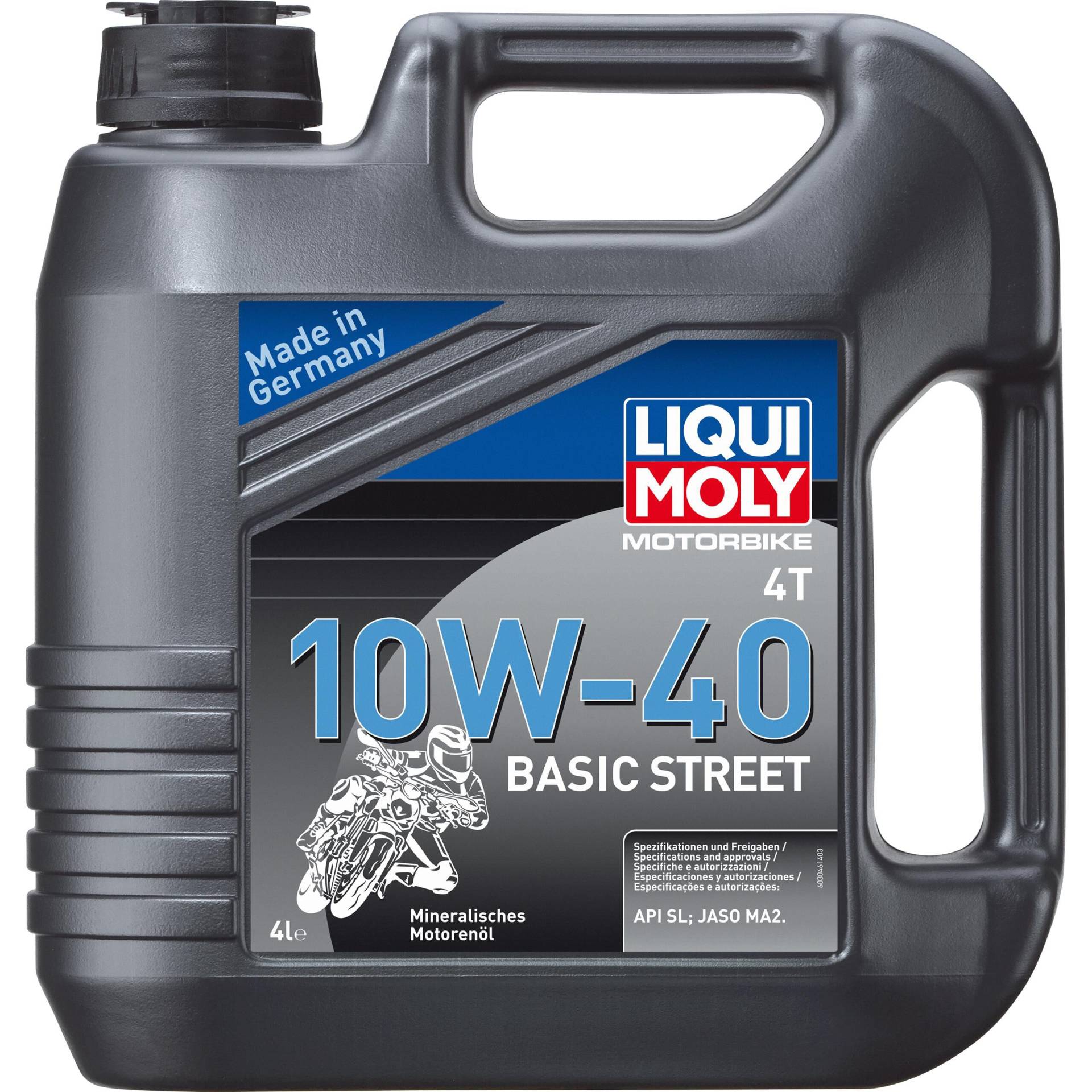 Liqui Moly Motoröl Motorbike 4T 10W-40 Basic Street 4 Liter von Liqui Moly