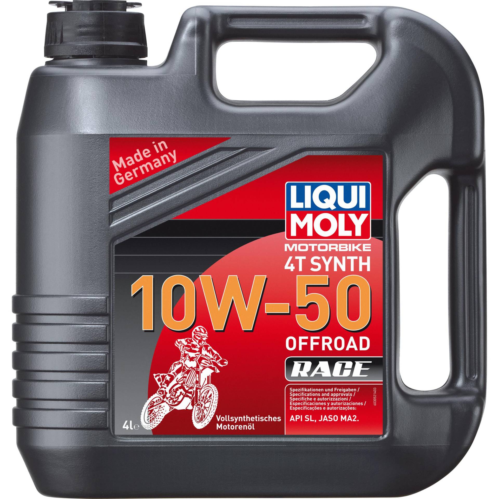 Liqui Moly Motoröl Motorbike 4T 10W-50 Offroad Race Vollsynthe. 4 Liter von Liqui Moly