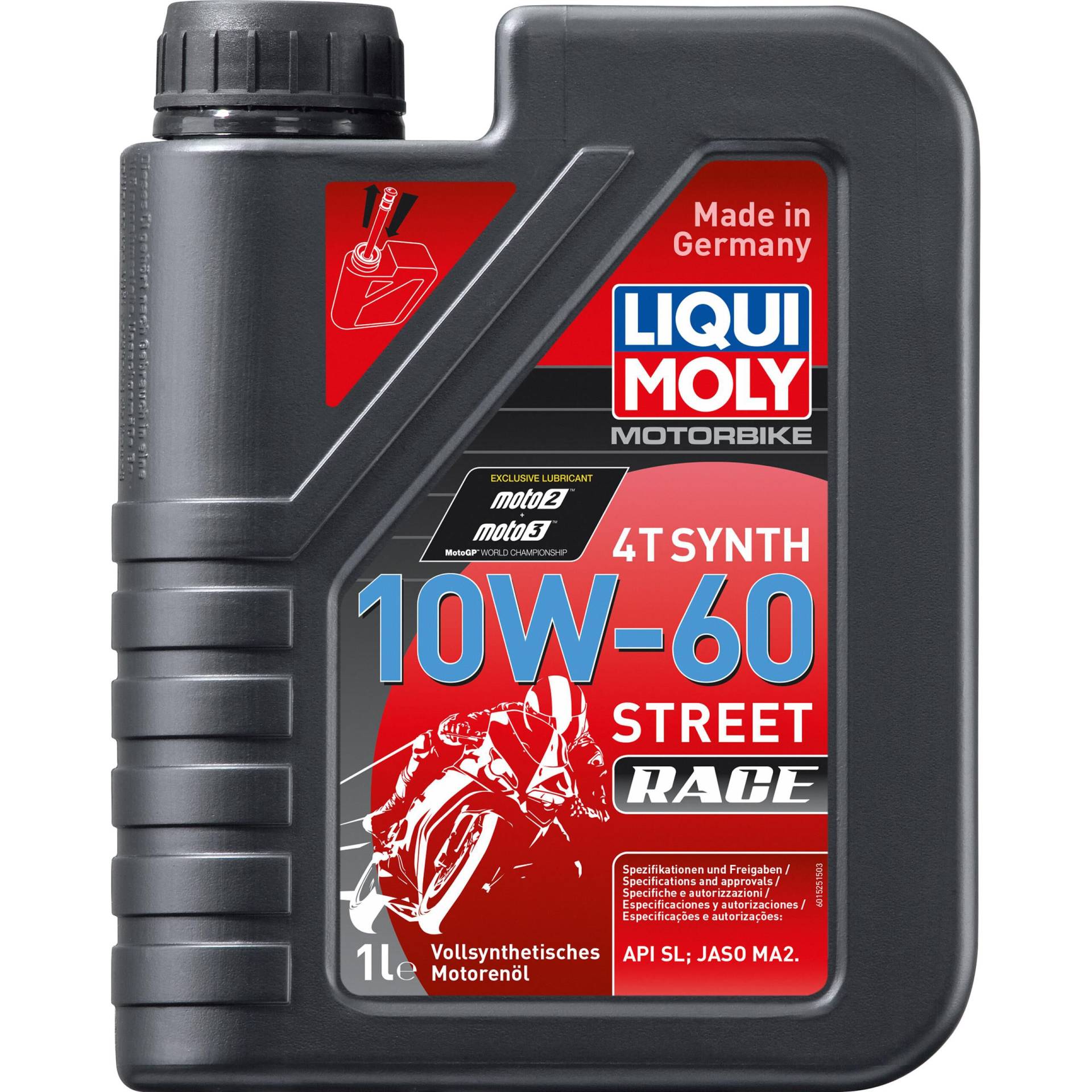 Liqui Moly Motoröl Motorbike 4T 10W-60 Street Race Vollsynthet. 1 Liter von Liqui Moly