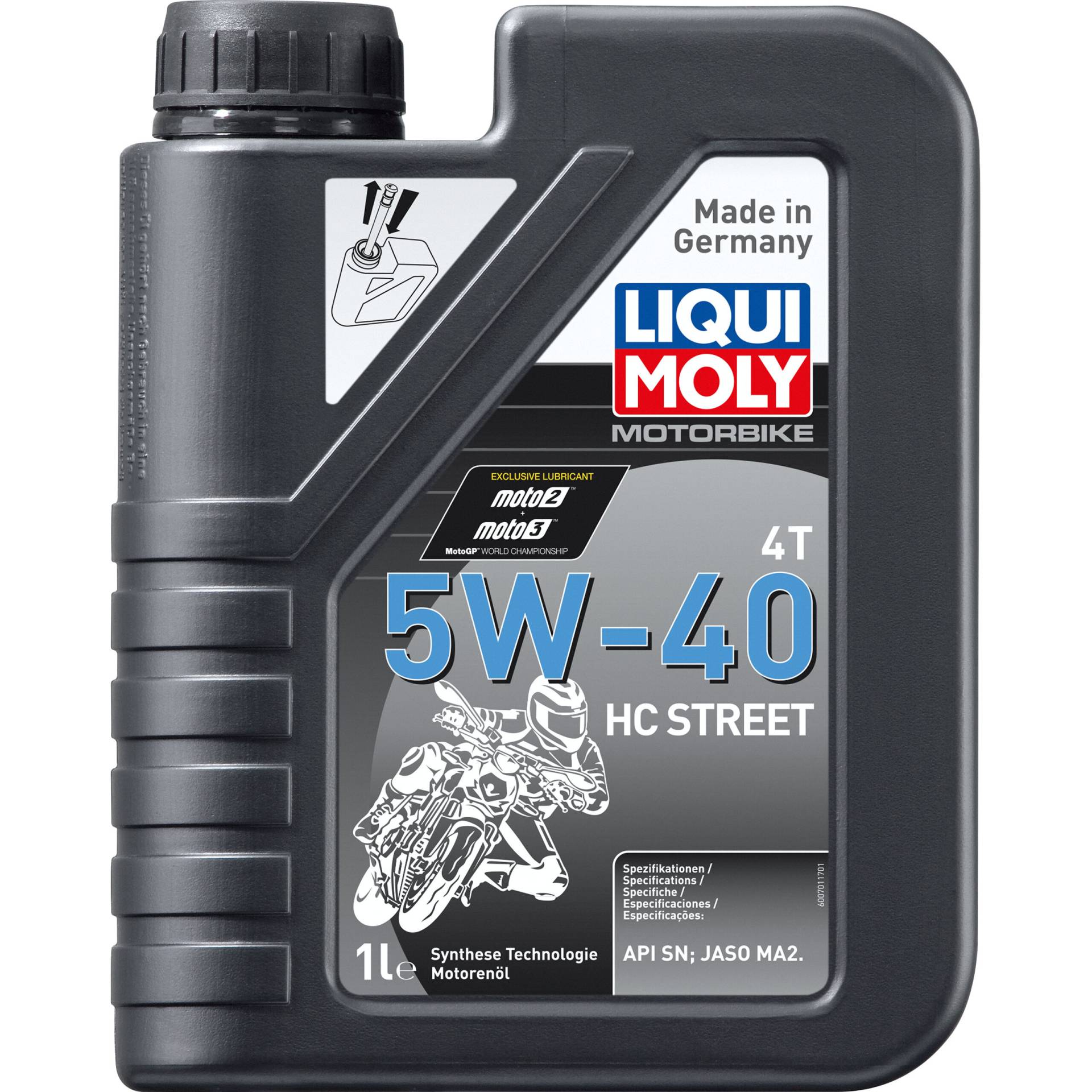 Liqui Moly Motoröl Motorbike 4T 5W-40 HC Street 1 Liter von Liqui Moly