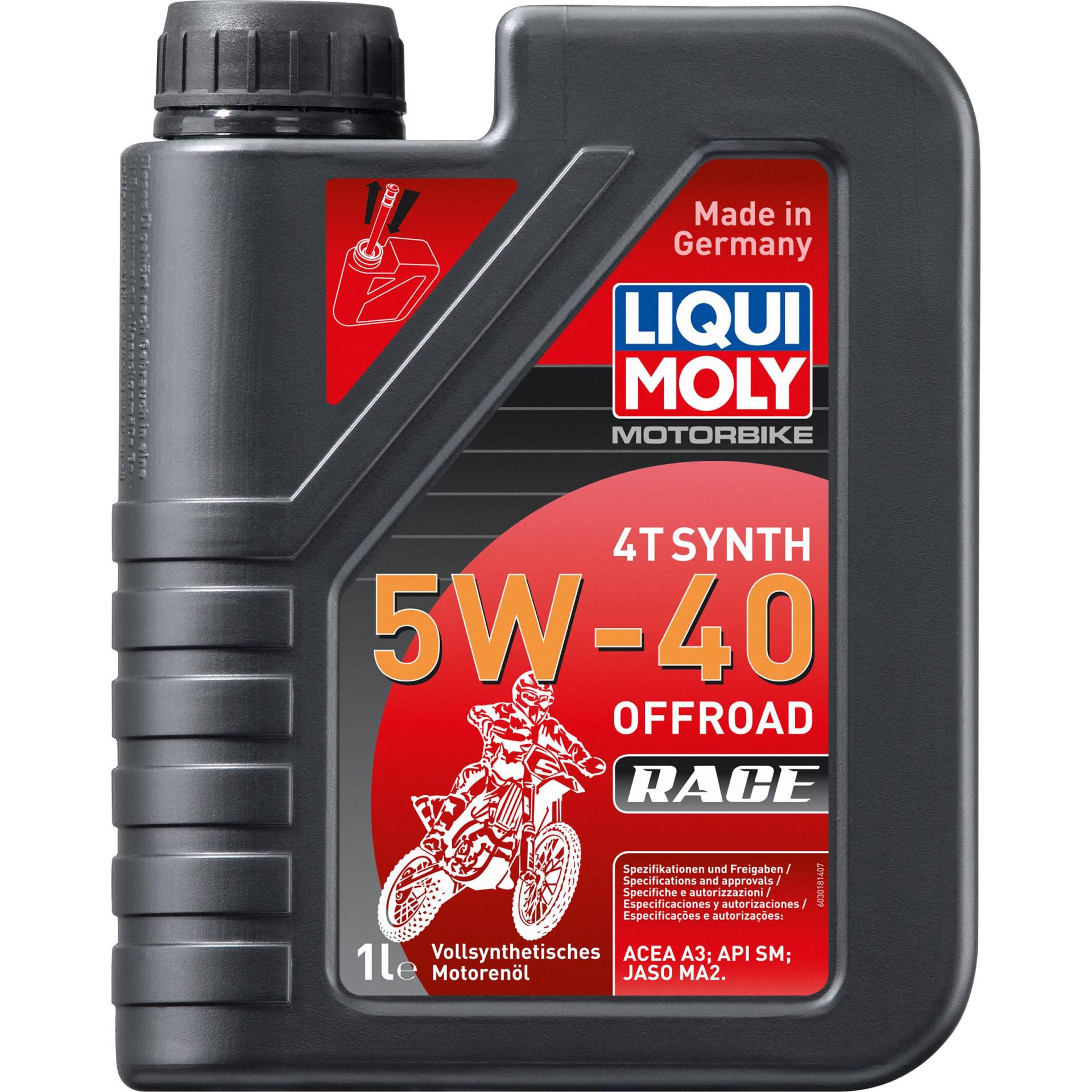 Liqui Moly Motoröl Motorbike 4T 5W-40 Offroad Race Vollsynthet. 1 Liter von Liqui Moly