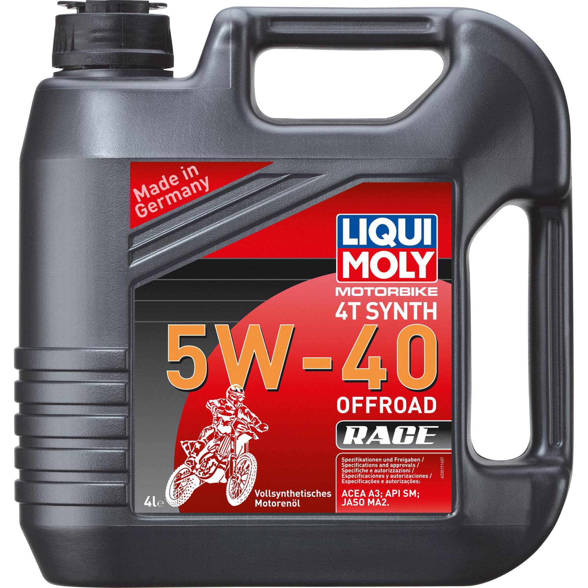 Liqui Moly Motoröl Motorbike 4T 5W-40 Offroad Race Vollsynthet. 4 Liter von Liqui Moly