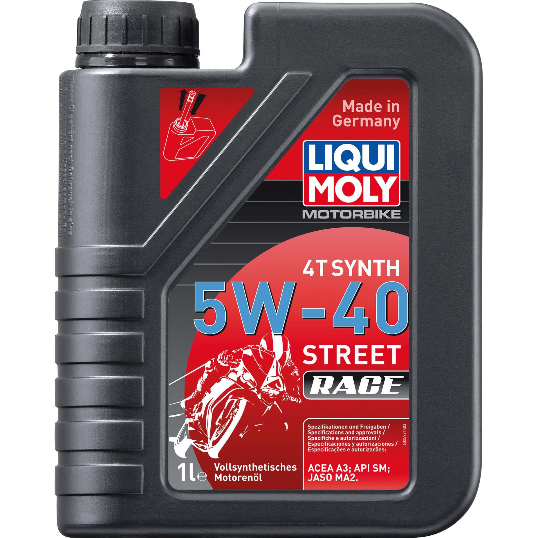 Liqui Moly Motoröl Motorbike 4T 5W-40 Street Race Vollsyntheti. 1 Liter von Liqui Moly