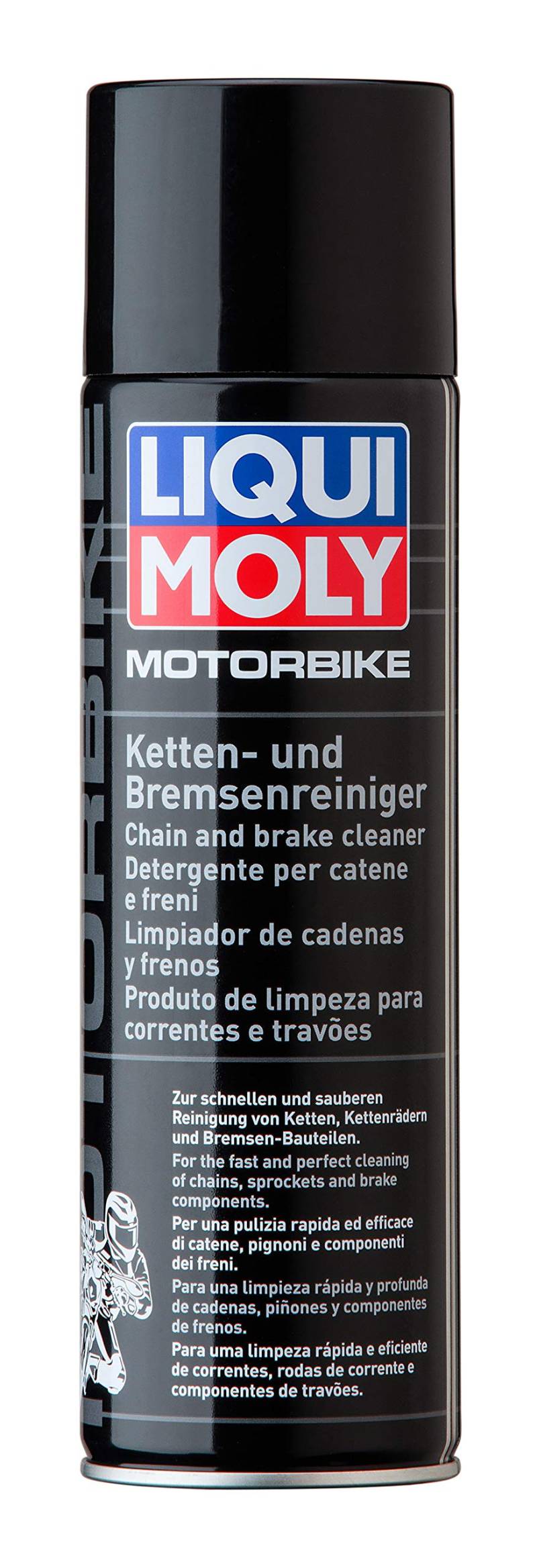 LIQUI MOLY Motorbike Ketten- und Bremsenreiniger | 500 ml | Motorrad | Kettenreiniger | Bremsenreiniger | Kettenpflege | Schnellreiniger | Art.-Nr.: 1602, farblos von Liqui Moly