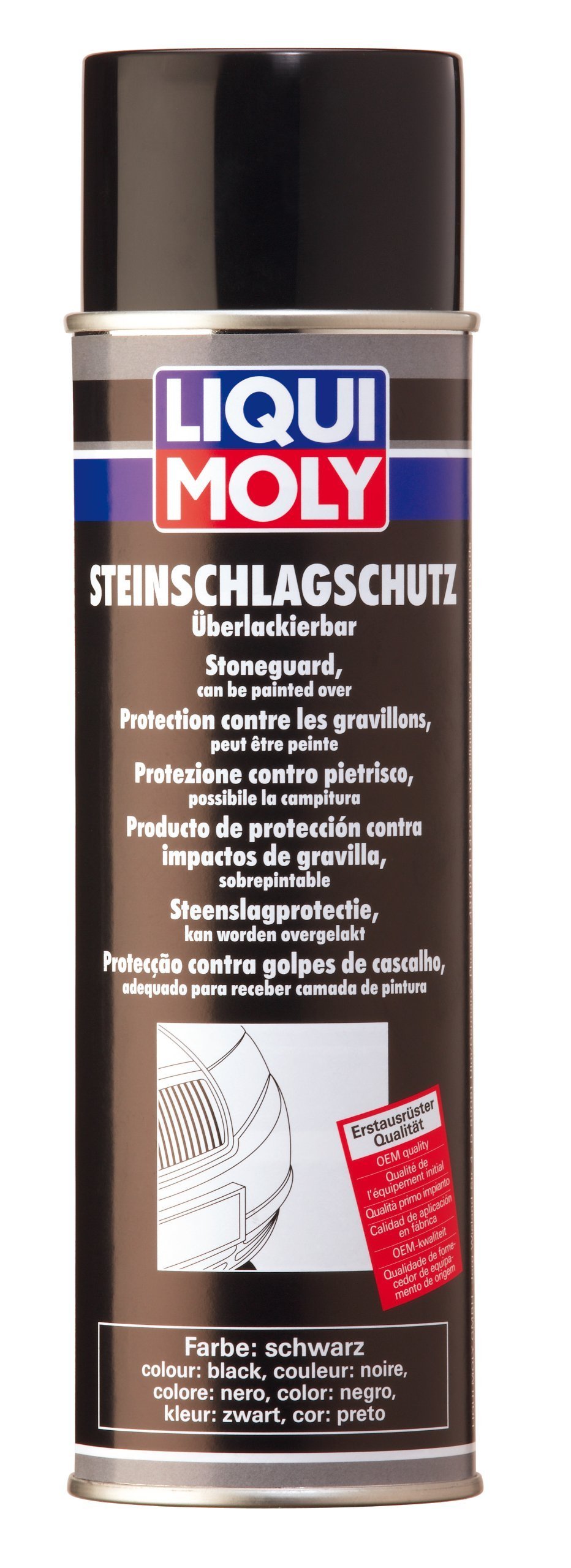 LIQUI MOLY Steinschlagschutz schwarz | 500 ml | Karosserieschutz | Unterbodenschutz | Steinschlagschutz | Art.-Nr.: 6109, farblos von Liqui Moly