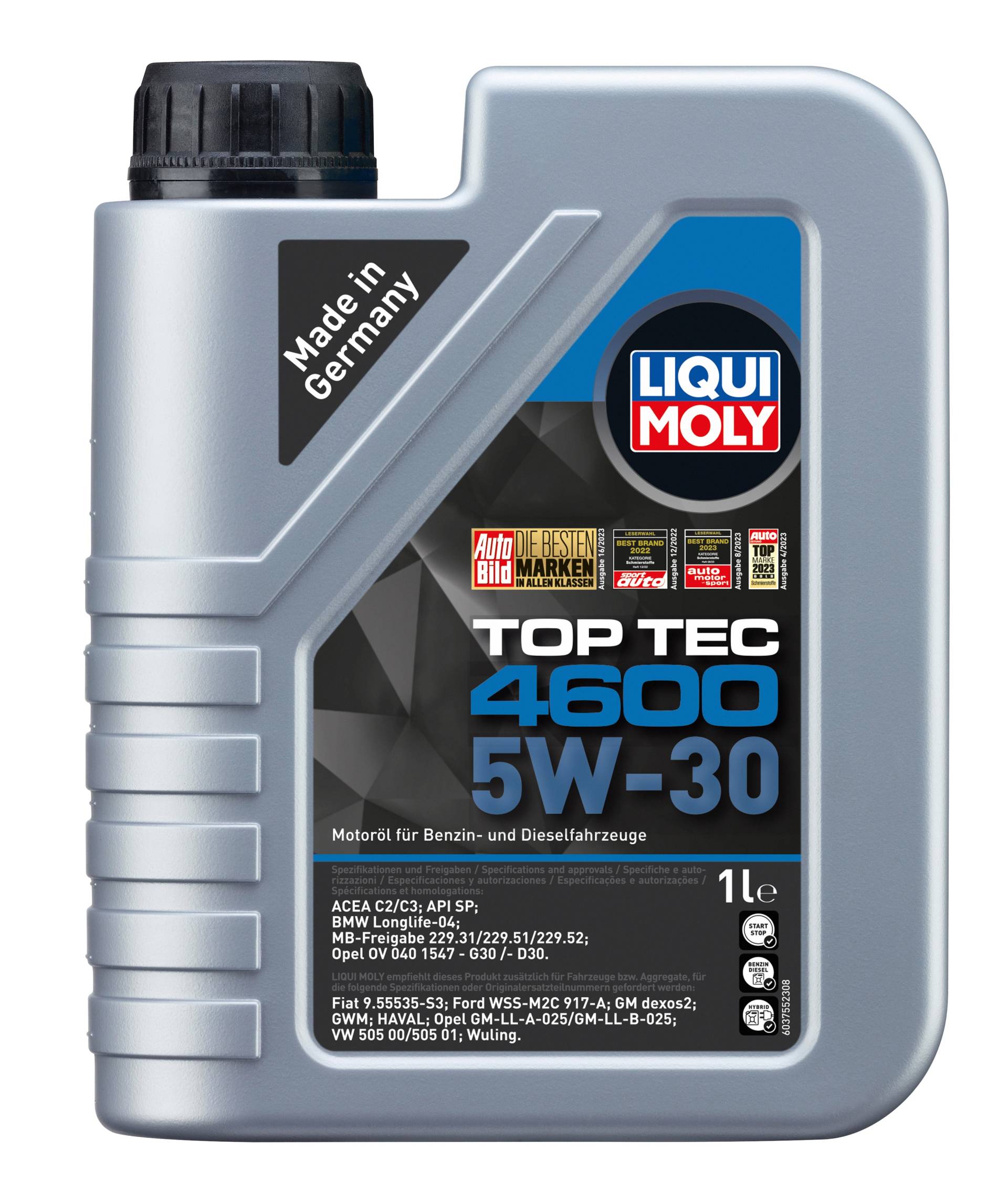 Liqui Moly Top Tec 4600 5W-30 Motoröl , 1 Liter von Liqui Moly