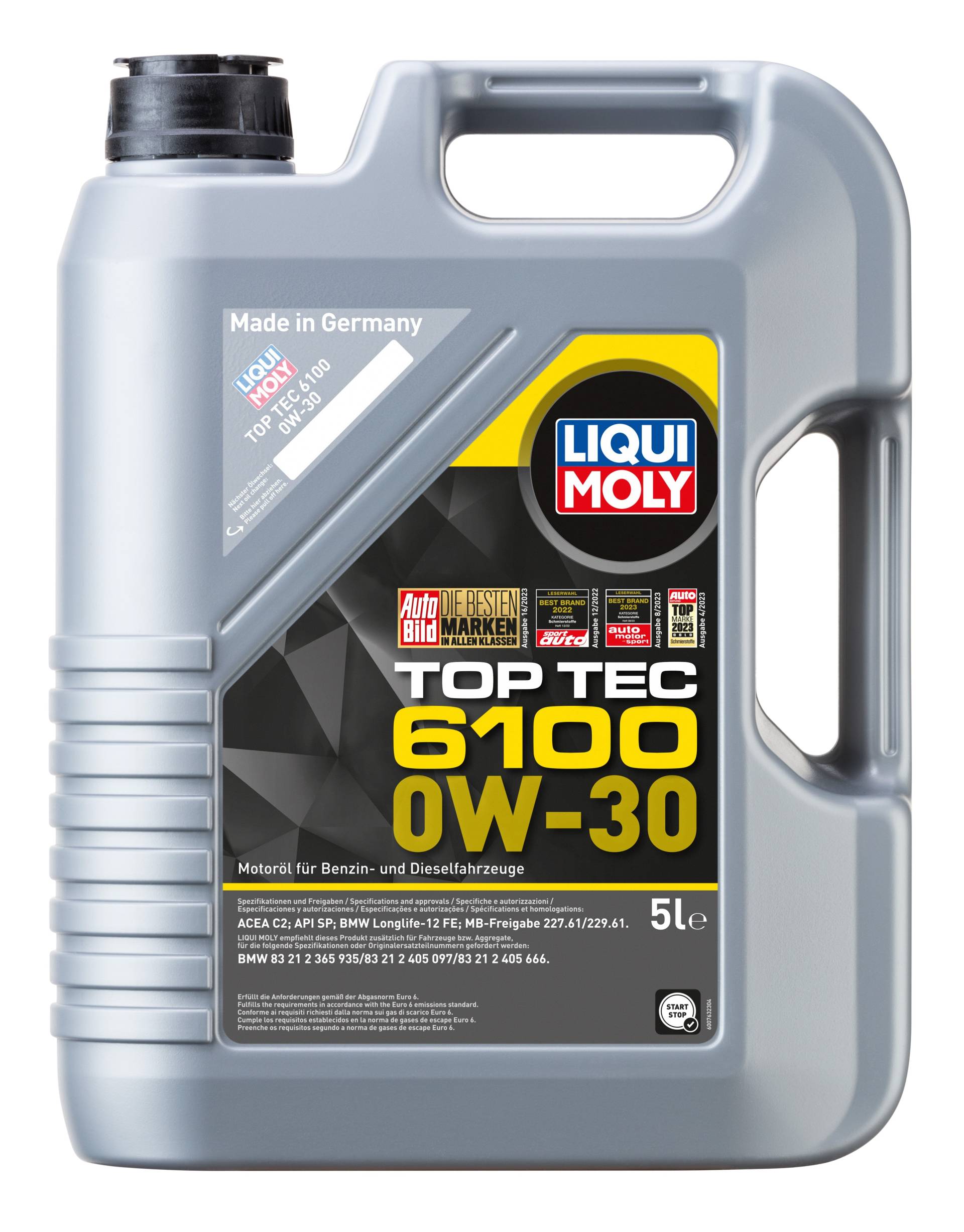 Liqui Moly Top Tec 6100 0W-30 Motoröl, 5 Liter von Liqui Moly