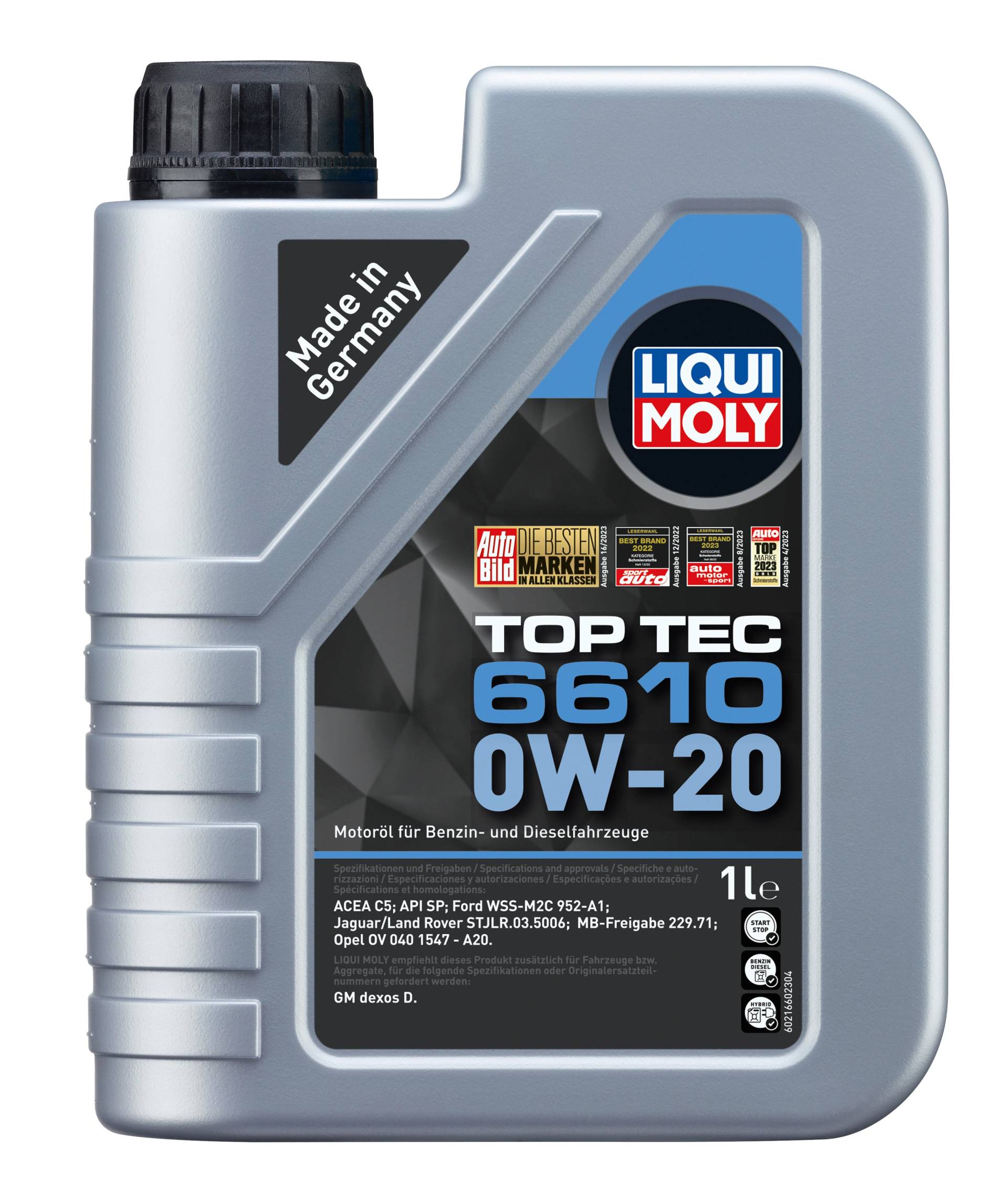 Liqui Moly Top Tec 6610 0W-20 Motoröl, 1 Liter von Liqui Moly