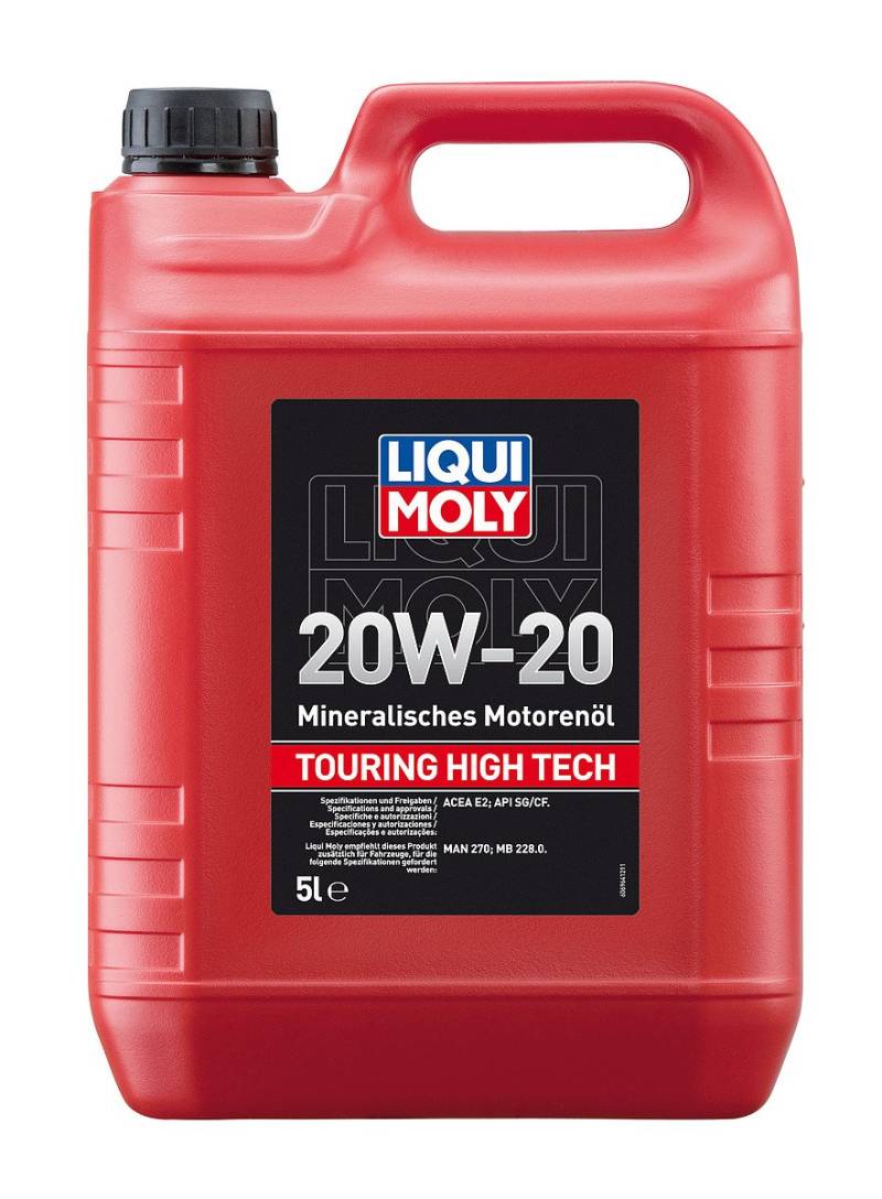 LIQUI MOLY Touring High Tech 20W-20 | 5 L | mineralisches Motoröl | Art.-Nr.: 6964, farblos von Liqui Moly