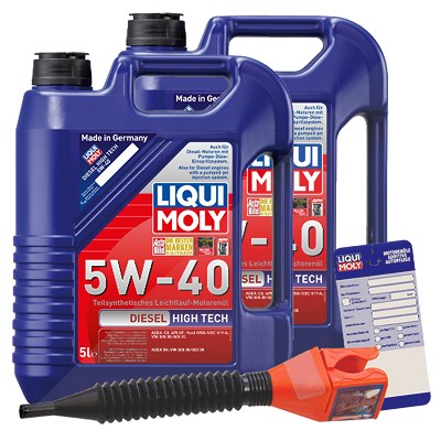 Liqui Moly 10 L Diesel High Tech 5W-40 + Ölwechsel-Anhänger von Liqui Moly