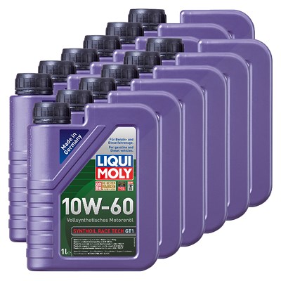 Liqui Moly 12x 1 L Synthoil Race Tech GT1 10W-60 [Hersteller-Nr. 1390] von Liqui Moly