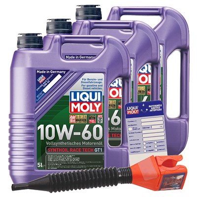 Liqui Moly 15 L Synthoil Race Tech GT1 10W-60 + Ölw.-Anhänger von Liqui Moly