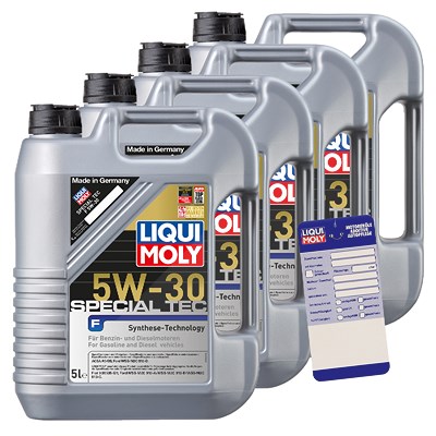 Liqui Moly 20 L Special Tec F 5W-30 + Ölwechsel-Anhänger von Liqui Moly