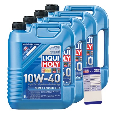 Liqui Moly 20 L Super Leichtlauf 10W-40 + Ölwechsel-Anhänger von Liqui Moly