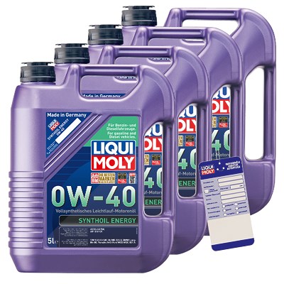 Liqui Moly 20 L Synthoil Energy 0W-40 + Ölwechsel-Anhänger von Liqui Moly