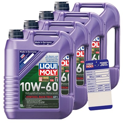 Liqui Moly 20 L Synthoil Race Tech GT1 10W-60 + Ölw.-Anhänger von Liqui Moly