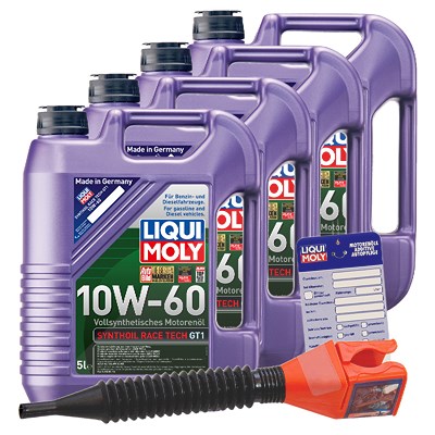 Liqui Moly 20 L Synthoil Race Tech GT1 10W-60 + Ölw.-Anhänger von Liqui Moly