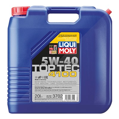 Liqui Moly 20 L Top Tec 4100 5W-40 [Hersteller-Nr. 3702] von Liqui Moly