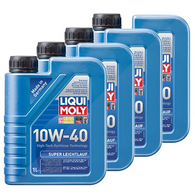 Liqui Moly 4x 1 L Super Leichtlauf 10W-40 [Hersteller-Nr. 1300] von Liqui Moly