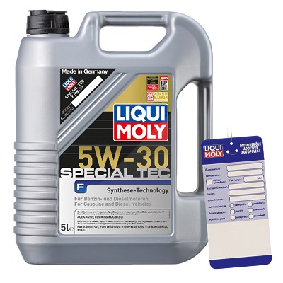 Liqui Moly 5 L Special Tec F 5W-30 + Ölwechsel-Anhänger von Liqui Moly