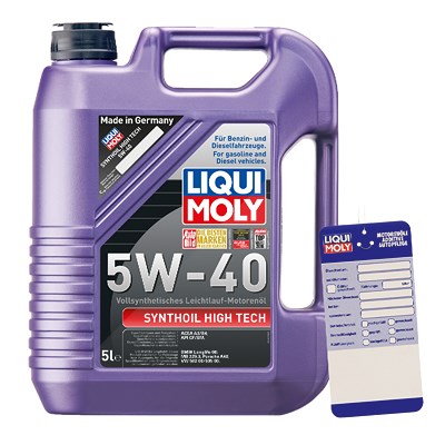 Liqui Moly 5 L Synthoil High Tech 5W-40 + Ölwechsel-Anhänger von Liqui Moly