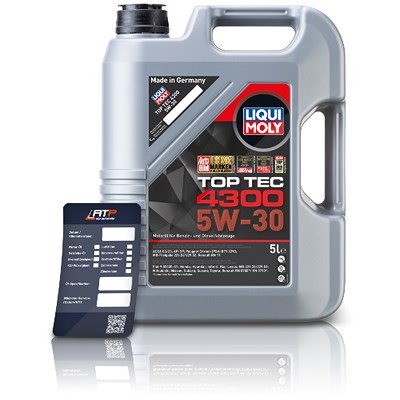 Liqui Moly 5 L Top Tec 4300 5W-30 + Ölwechsel-Anhänger von Liqui Moly