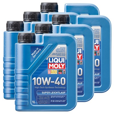 Liqui Moly 6x 1 L Super Leichtlauf 10W-40 [Hersteller-Nr. 1300] von Liqui Moly