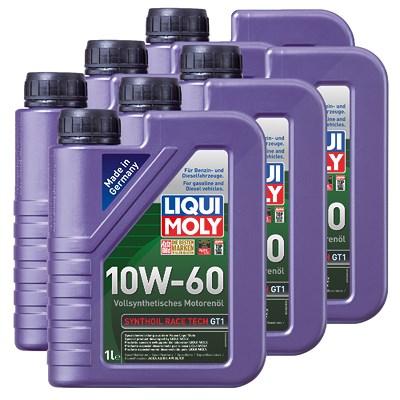 Liqui Moly 6x 1 L Synthoil Race Tech GT1 10W-60 [Hersteller-Nr. 1390] von Liqui Moly