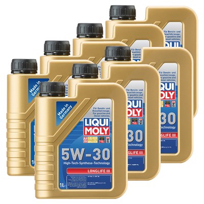 Liqui Moly 7x 1 L Longlife III 5W-30 [Hersteller-Nr. 20646] von Liqui Moly