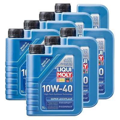 Liqui Moly 7x 1 L Super Leichtlauf 10W-40 [Hersteller-Nr. 1300] von Liqui Moly