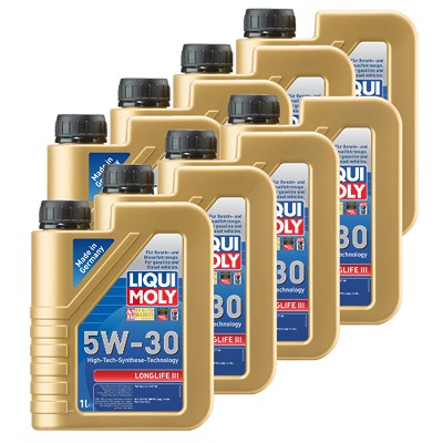 Liqui Moly 8x 1 L Longlife III 5W-30 [Hersteller-Nr. 20646] von Liqui Moly