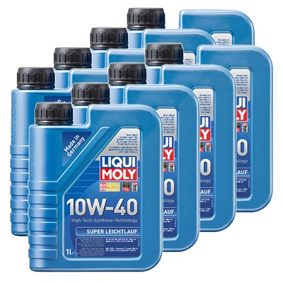 Liqui Moly 8x 1 L Super Leichtlauf 10W-40 [Hersteller-Nr. 1300] von Liqui Moly