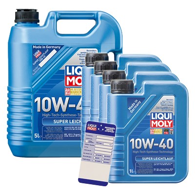 Liqui Moly 9 L Super Leichtlauf 10W-40 + Ölwechsel-Anhänger von Liqui Moly