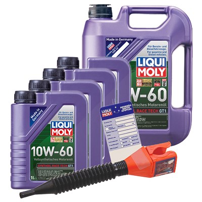 Liqui Moly 9 L Synthoil Race Tech GT1 10W-60 + Ölw.-Anhänger von Liqui Moly